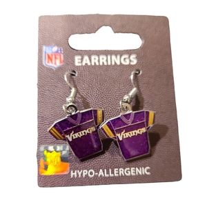 NFL Minnesota Vikings Earrings NWT